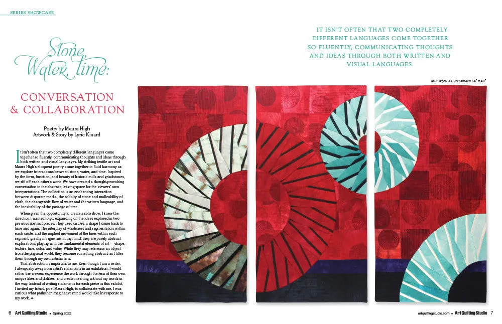 Stampington Art Quilting Studio Spring 2022 nedlasting quilt