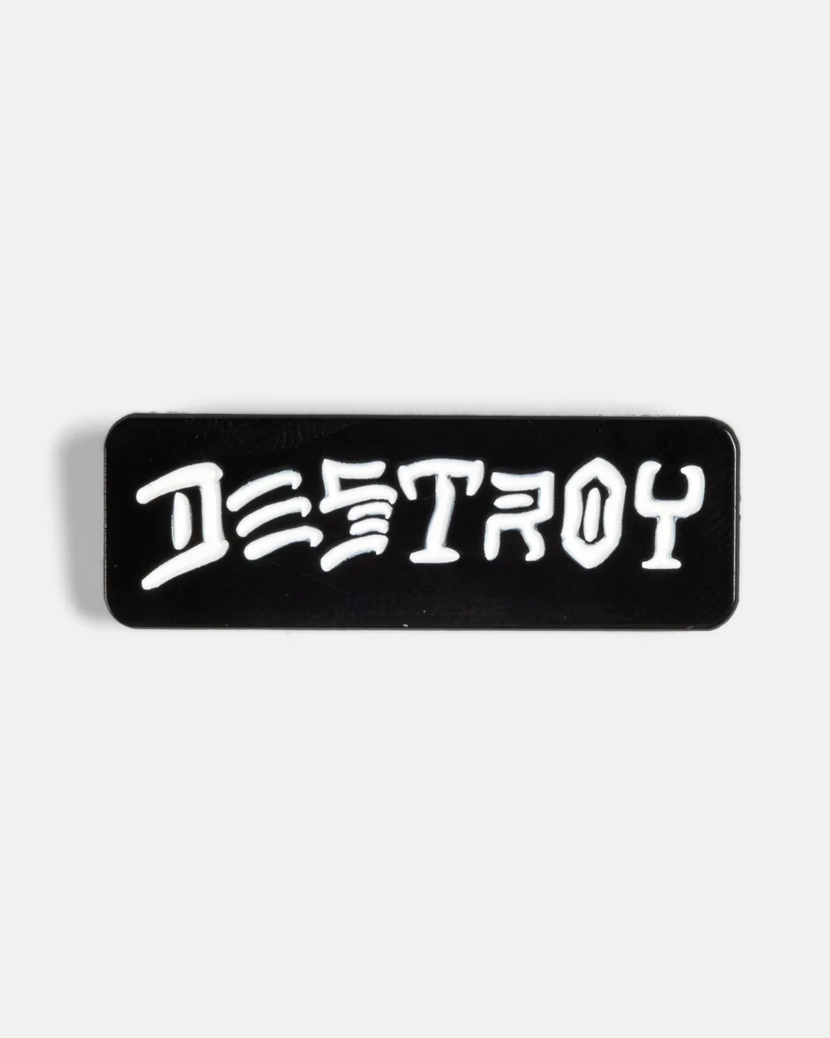 Thrasher Destroy pins svart emalje