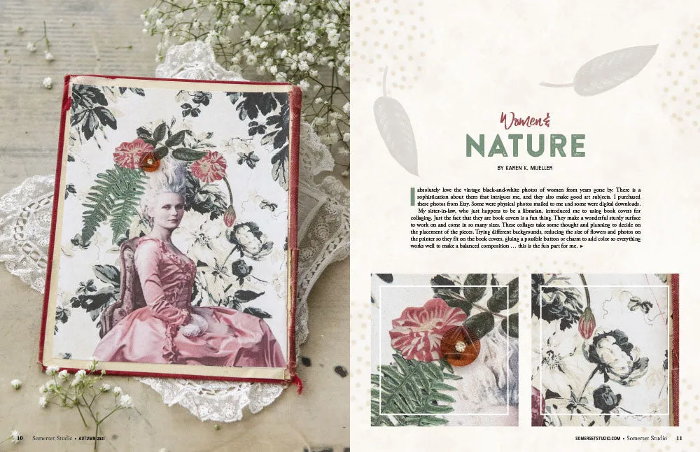 Stampington Somerset Studio Autumn 2021 blad mixed-media