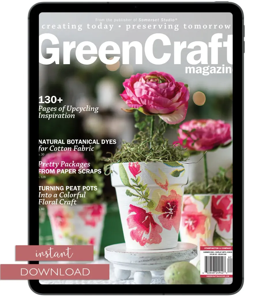 Stampington GreenCraft Summer 2026 blad PDF gjenbruk