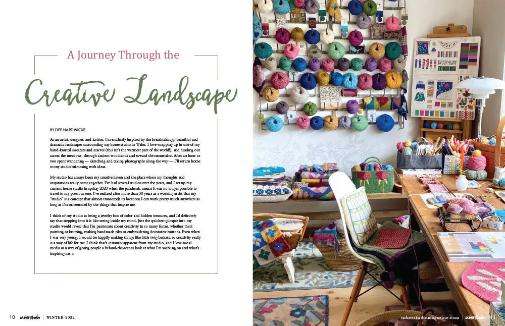 Stampington In Her Studio Winter 2023 blad PDF 160 sider