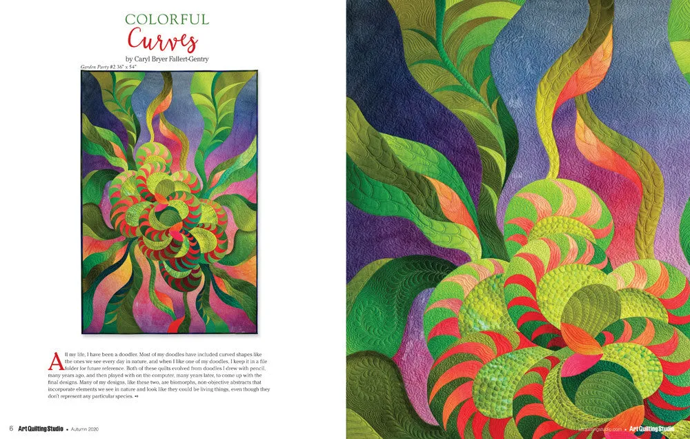 Stampington Art Quilting Studio blad høst 2020 PDF
