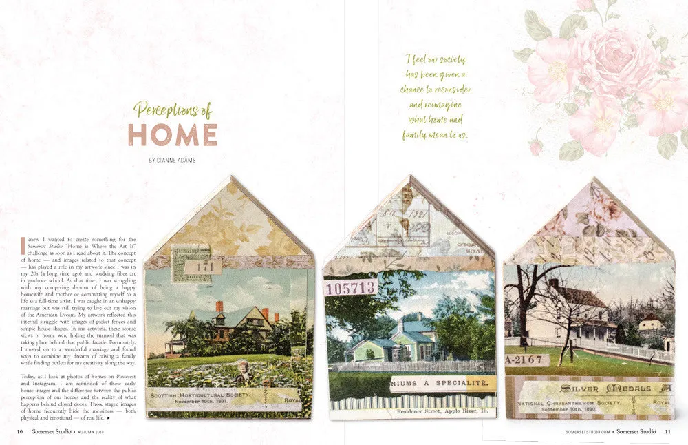 Stampington Somerset Studio Autumn 2020 blad PDF-nedlasting