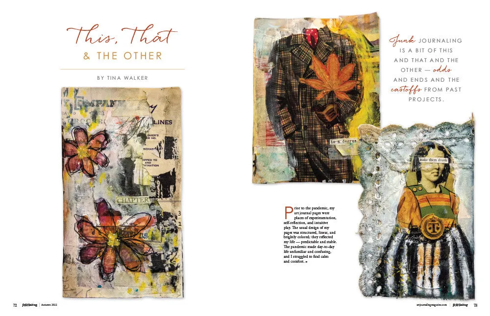 Stampington Art Journaling Autumn 2022 blad PDF-utgave