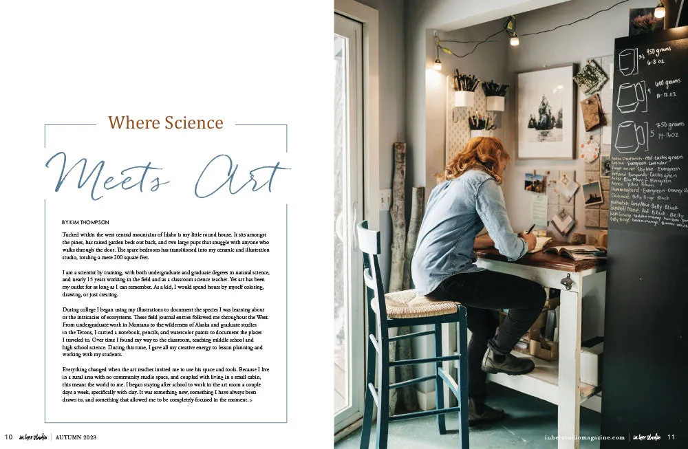 Stampington In Her Studio Autumn 2023 blad pdf-utgave