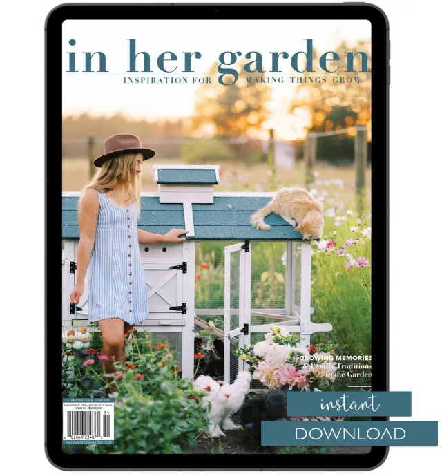 Stampington In Her Garden Spring 2025 blad digital hage