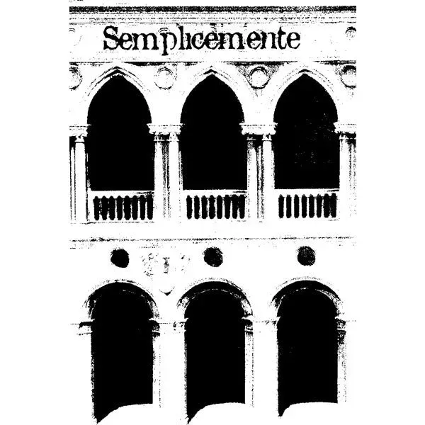 Stampington Six Arches 2.75x4 stempel tremontert Venezia