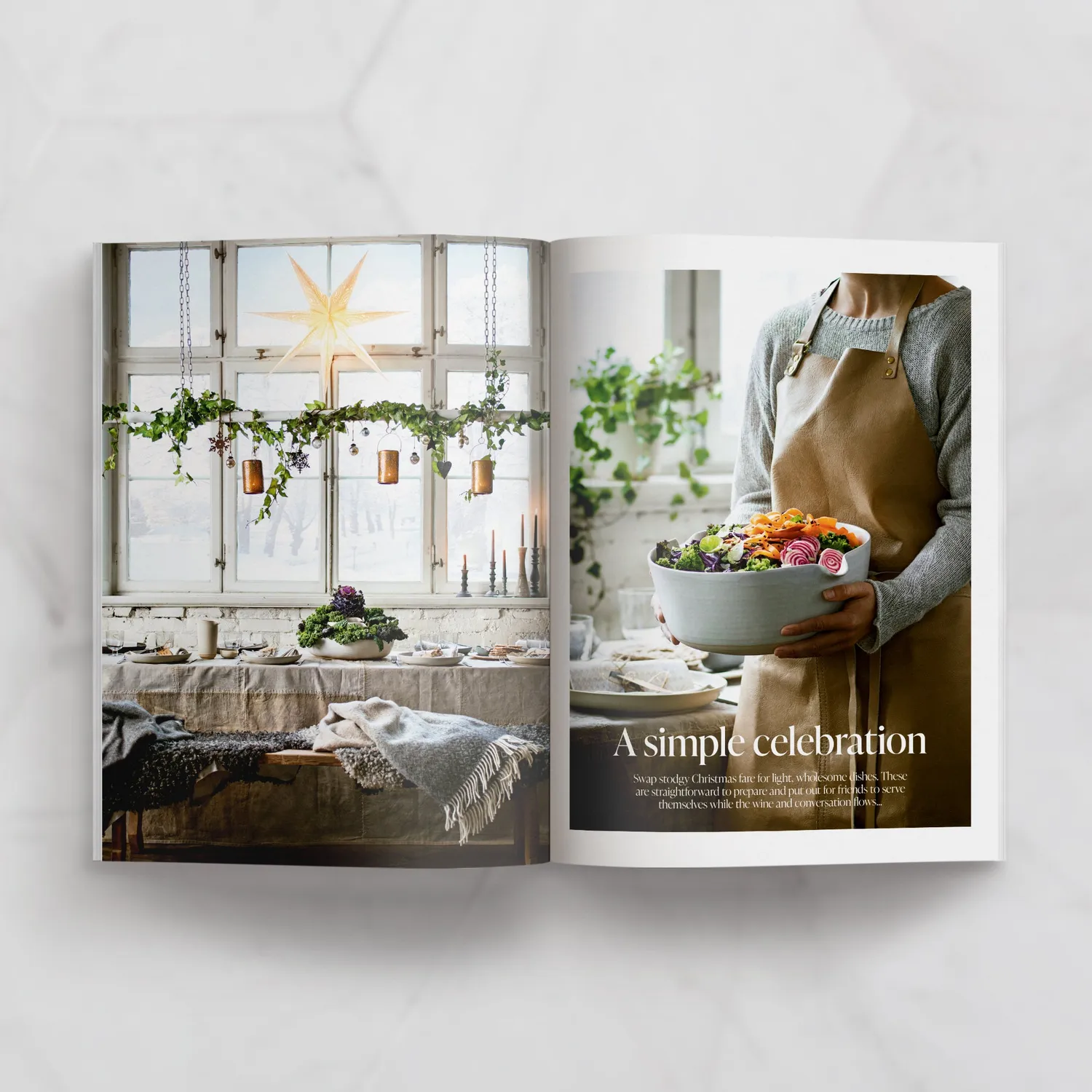 Simply Scandi Christmas Special 2023 blad papir jul