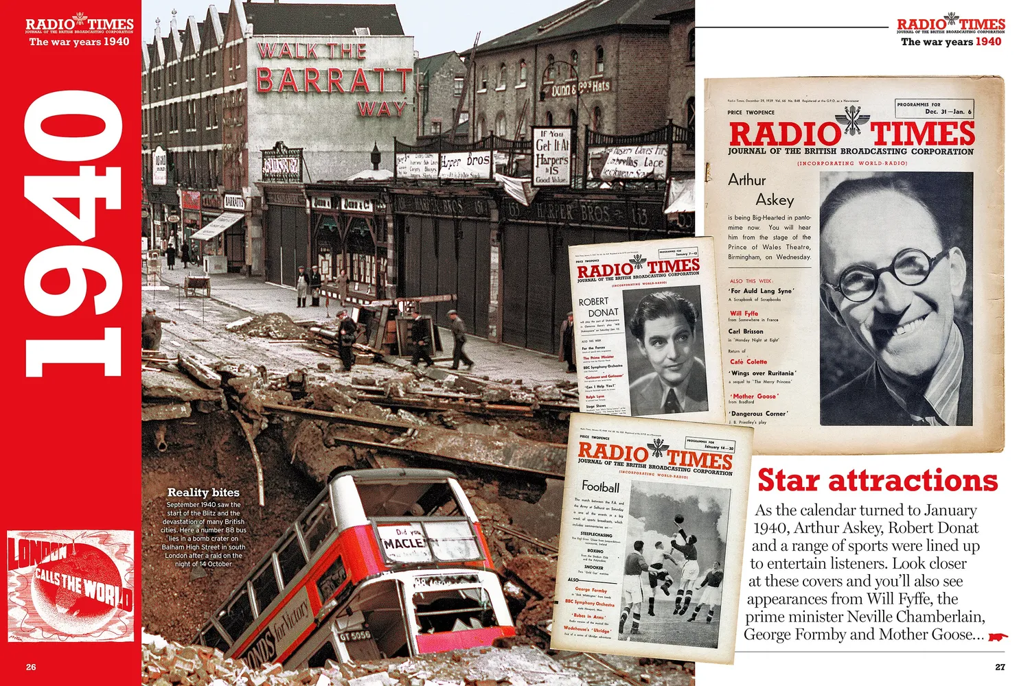 Radio Times The War Years 1939-1946 blad minneutgave