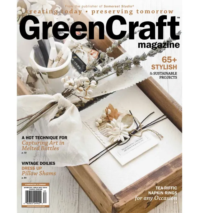 Stampington GreenCraft Autumn 2018 blad digital gjenbruk