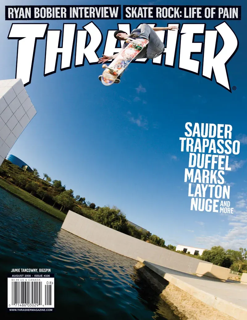 Thrasher Magazine blad august 2008 utgave