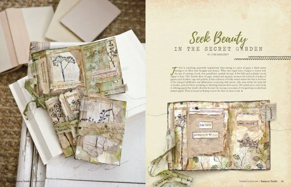 Stampington Somerset Studio Summer 2019 blad PDF boknummer