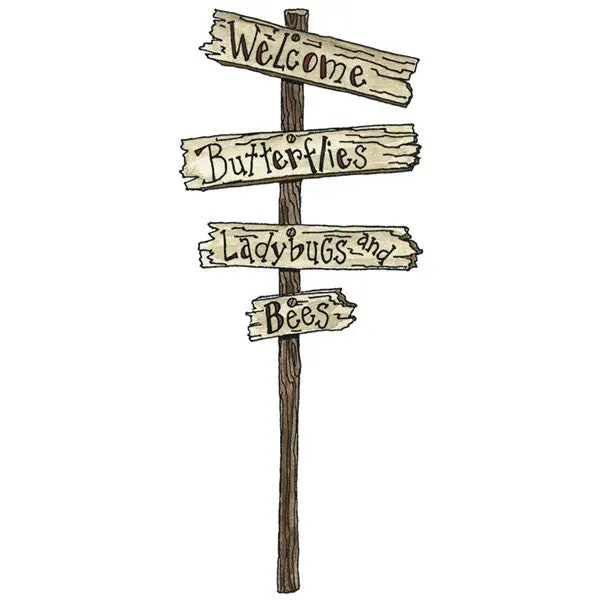 Stampington Deb Strain Welcome Sign stempel tre