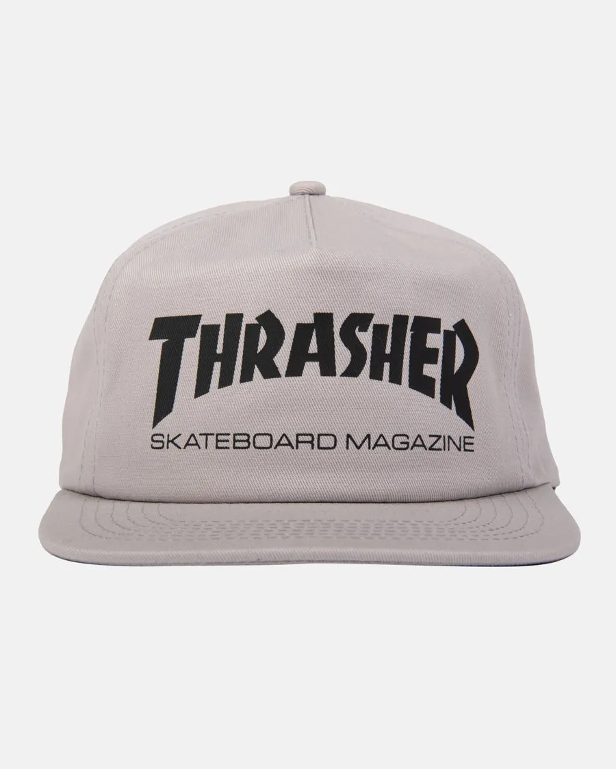 Thrasher Skate Mag snapback grå/svart bomull