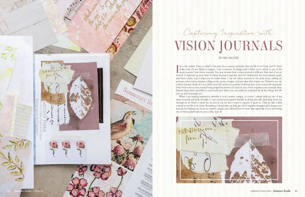Stampington Somerset Studio Spring 2021 blad nedlasting 160 sider