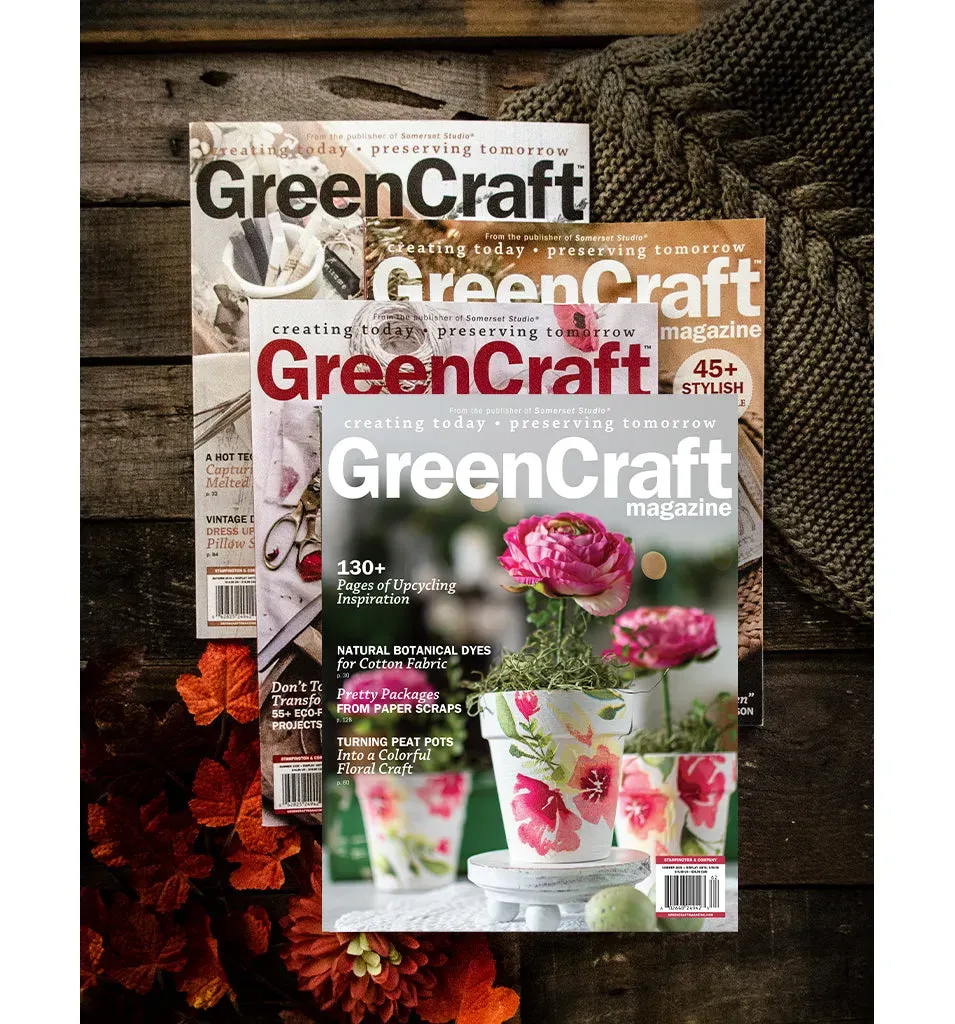 Stampington GreenCraft abonnement 4 utgaver gjenbruk