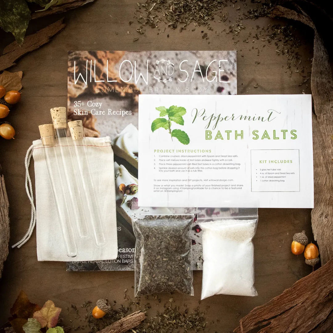 Stampington Willow and Sage Peppermint Self-Care kit mynte