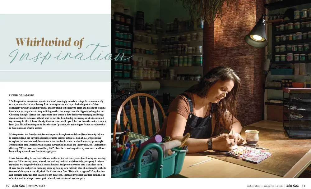 Stampington In Her Studio Spring 2023 blad 160 sider