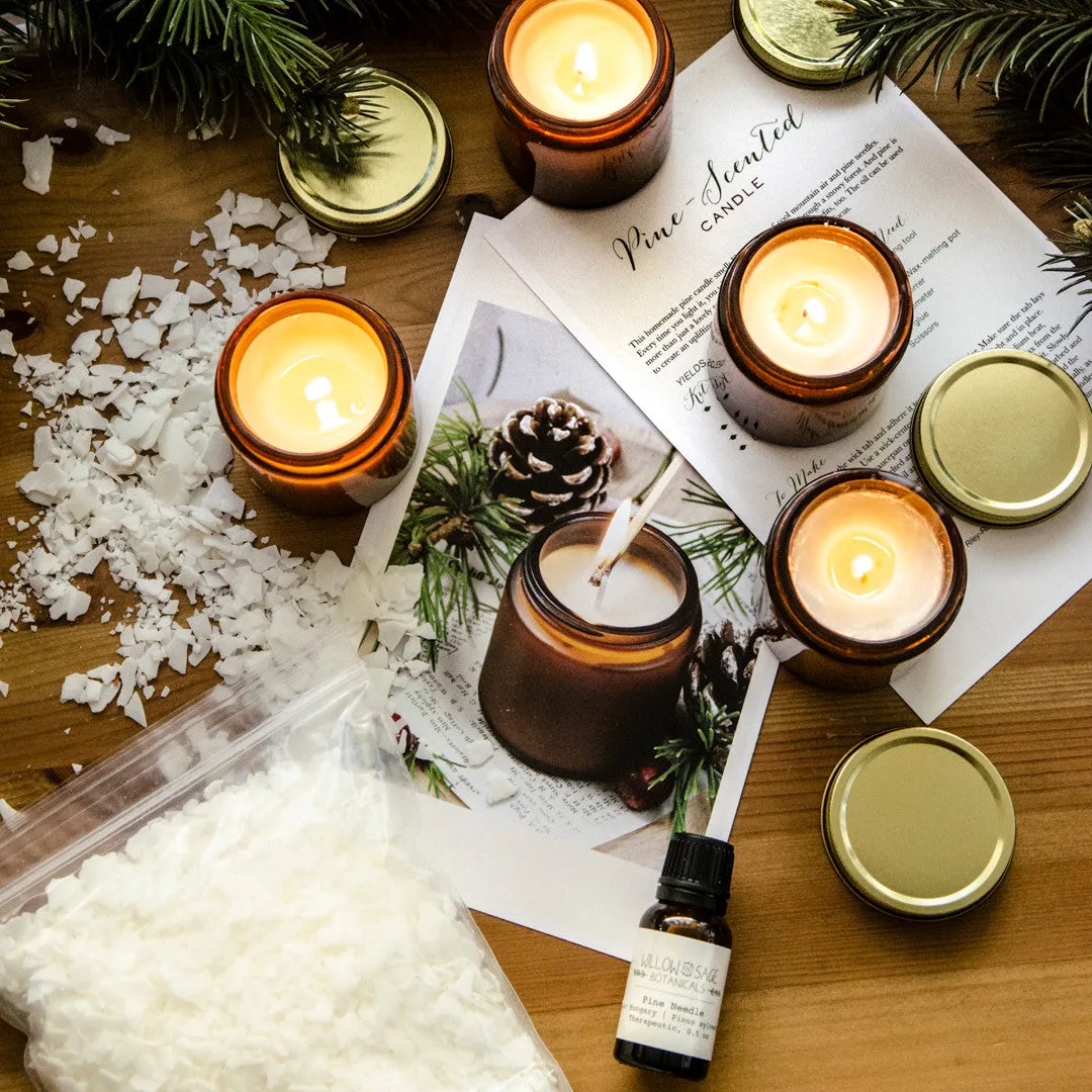 Stampington Pine-Scented lys-støpesett 4 lys furu