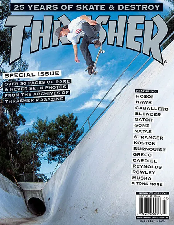 Thrasher januar 2006 blad jubileumsutgave 25 år