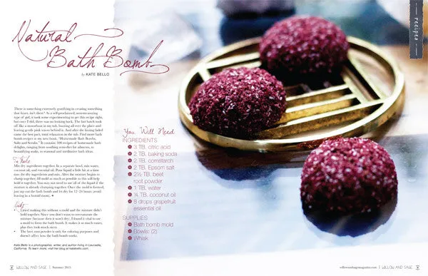 Willow and Sage Summer 2015 blad PDF – bad og spa