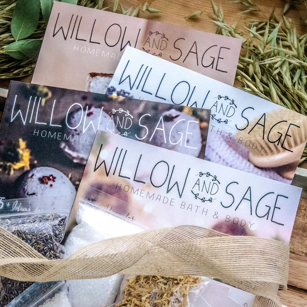 Stampington Willow and Sage Deluxe startsåpe hudpleiesett