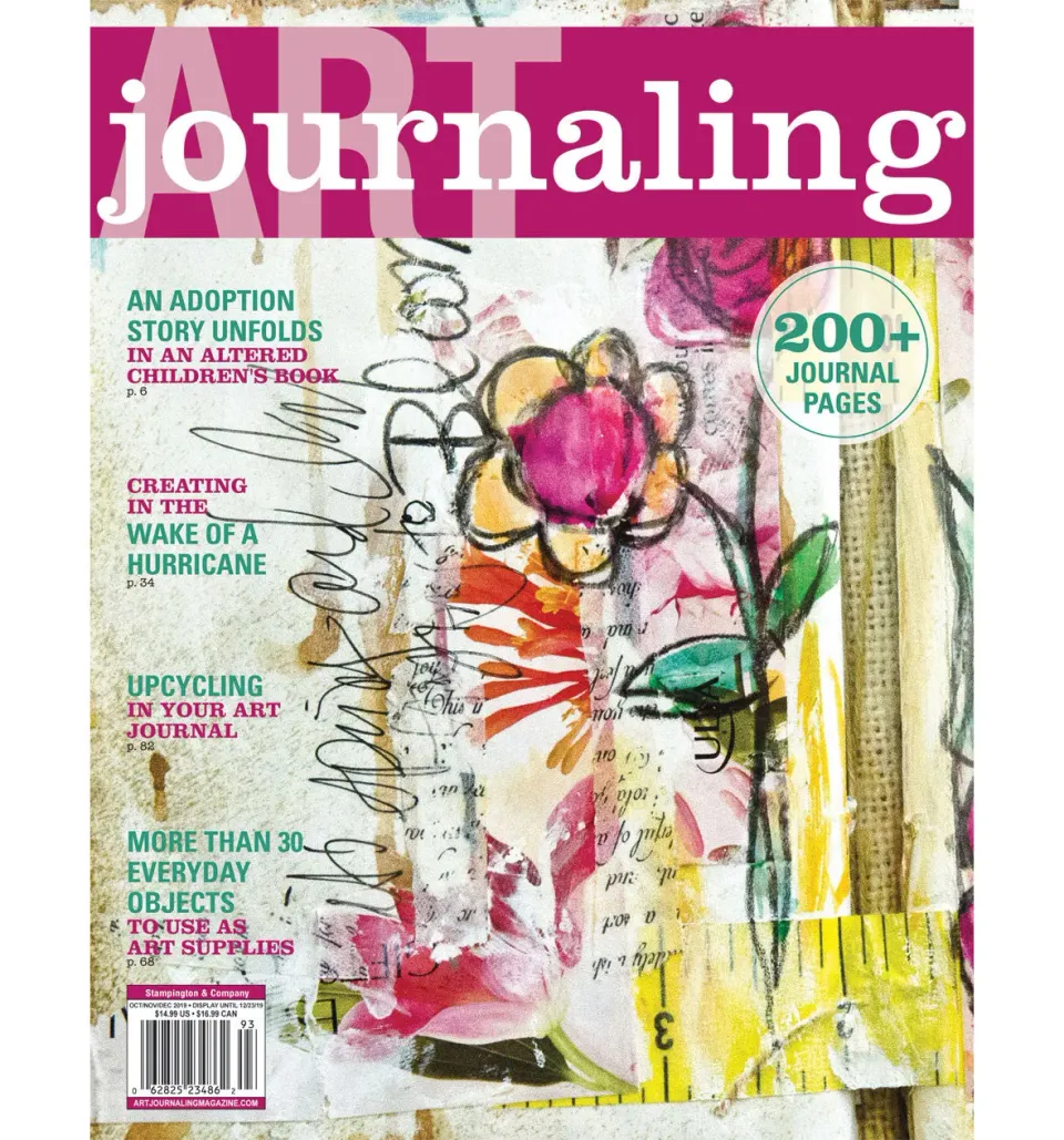 Stampington Art Journaling Autumn 2019 blad digitalutgave halloween