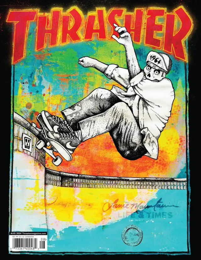 Thrasher august 2024 blad enkeltnummer skate
