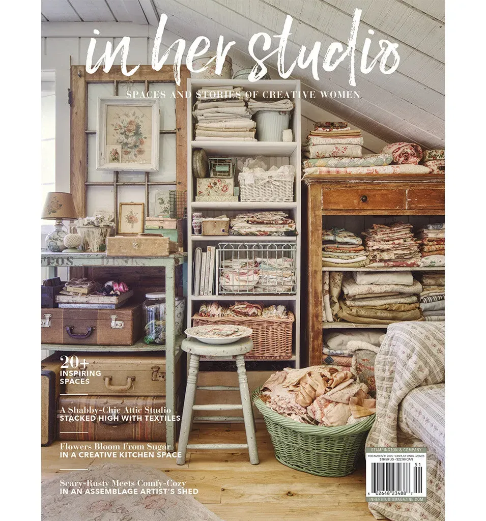 Stampington In Her Studio Spring 2025 blad atelier