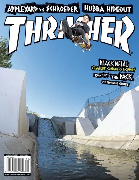 Thrasher januar 2007 skateblad enkeltutgave