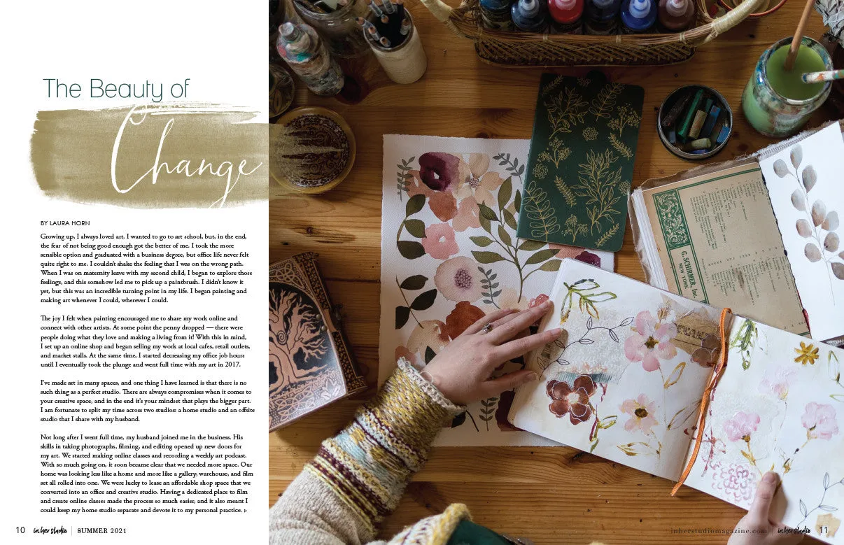 Stampington In Her Studio Autumn 2021 blad pdf 160 sider