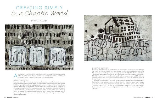 Stampington Art Journaling Spring 2020 blad PDF dagbok