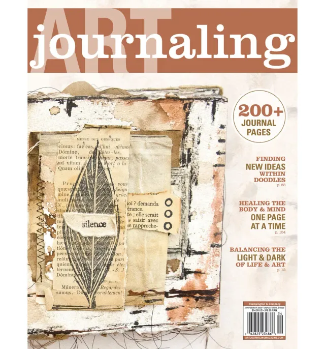 Stampington Art Journaling Winter 2020 blad digital utgave
