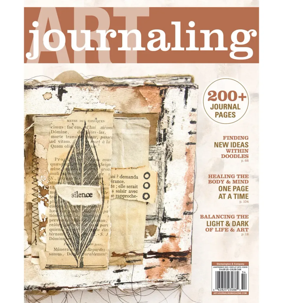 Stampington Art Journaling Winter 2020 blad digital utgave