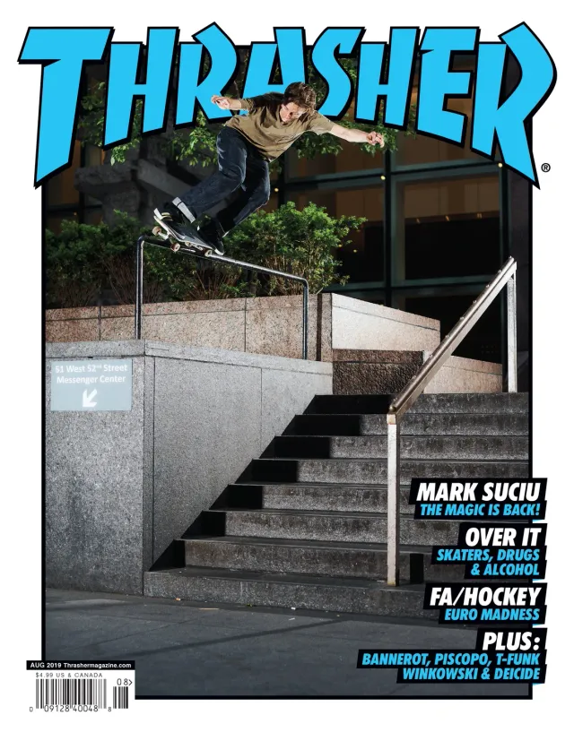 Thrasher august 2019 blad enkeltutgave intervjuer