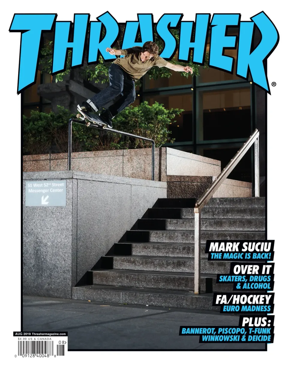 Thrasher august 2019 blad enkeltutgave intervjuer