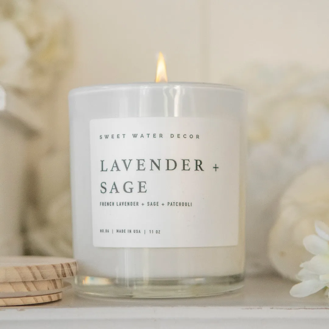 Stampington Lavender Sage duftlys 11oz soya beroligende