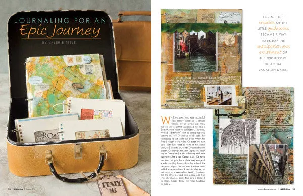 Stampington Art Journaling Summer 2017 blad digital utgave 144 sider