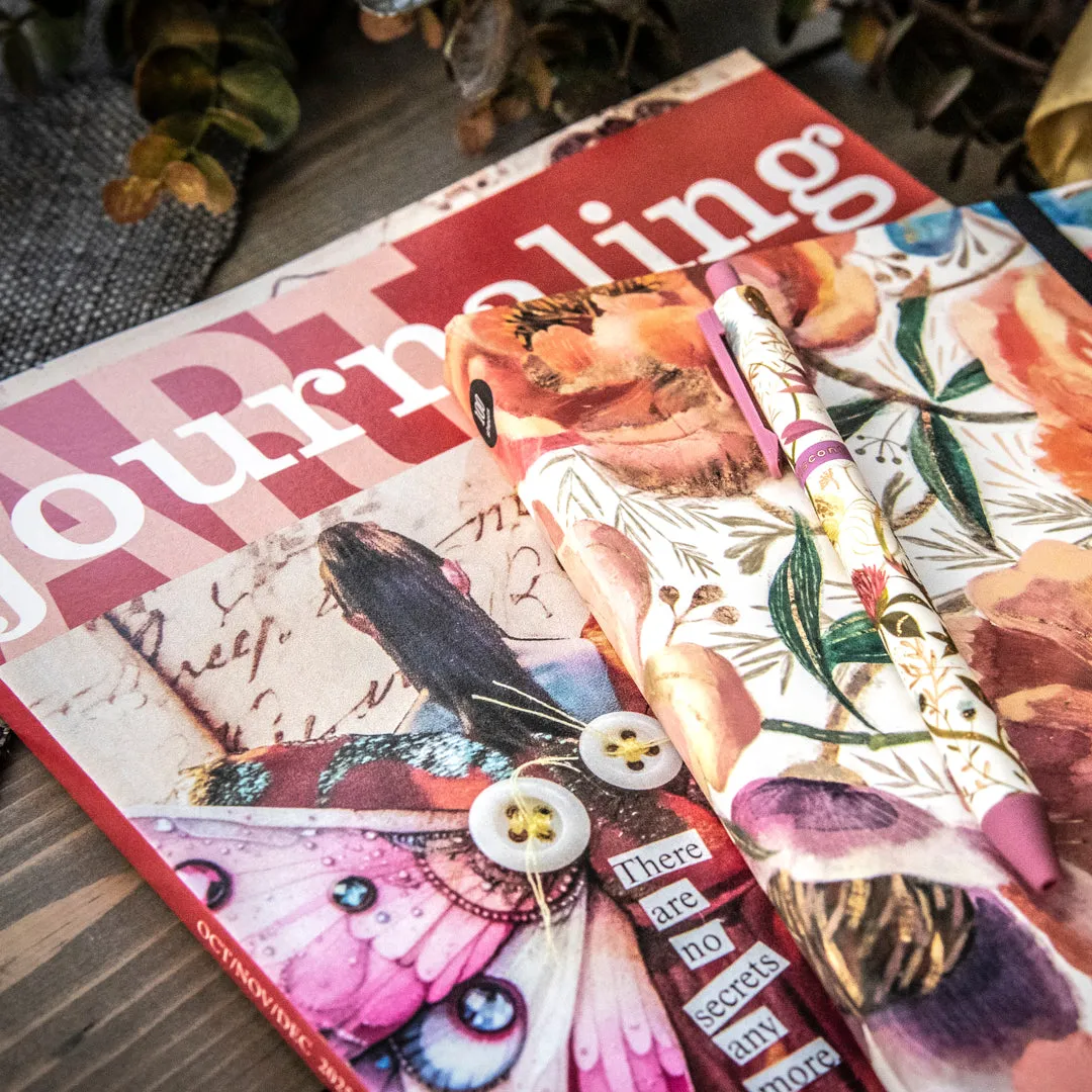 Stampington Blooms Art Journaling pakke journal + penn
