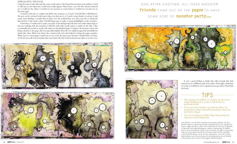 Stampington Art Journaling Spring 2021 blad digital