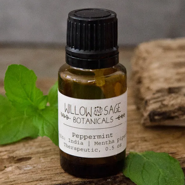 Willow and Sage Peppermint eterisk olje 0,5 oz