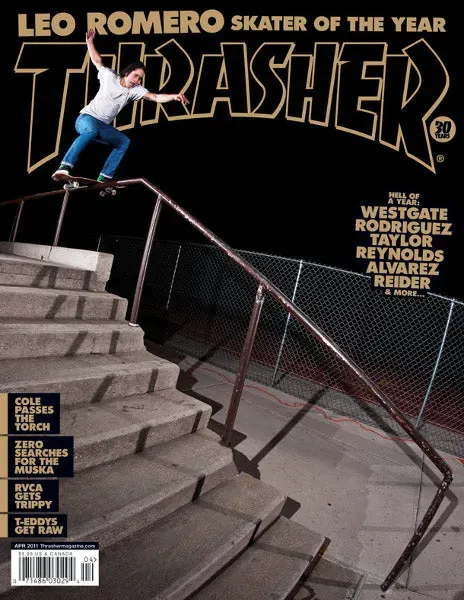Thrasher Magazine blad april 2011 Leo Romero