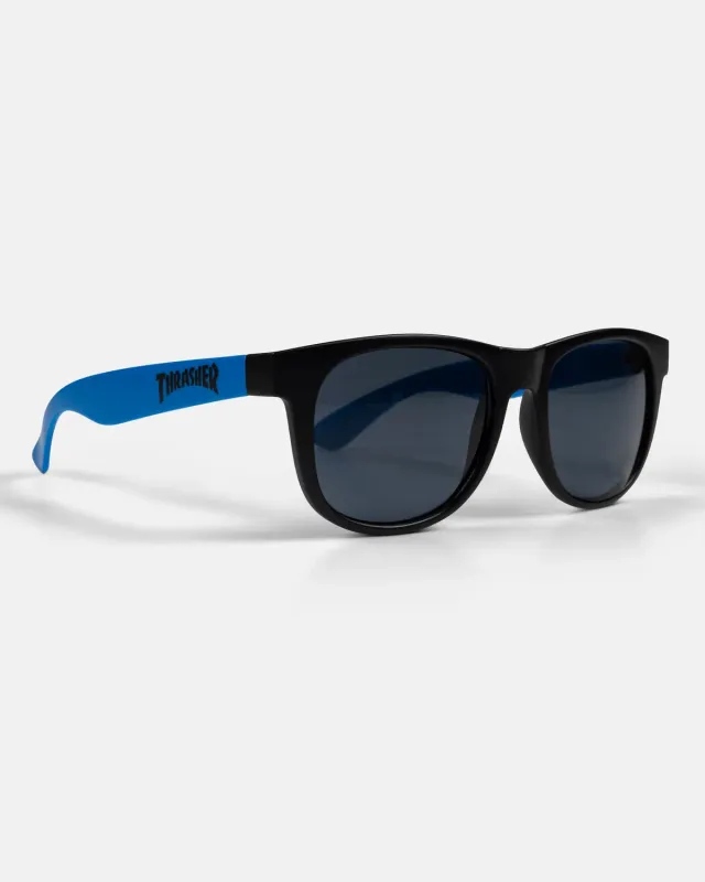 Thrasher Neon Blue solbriller neonblå UV400