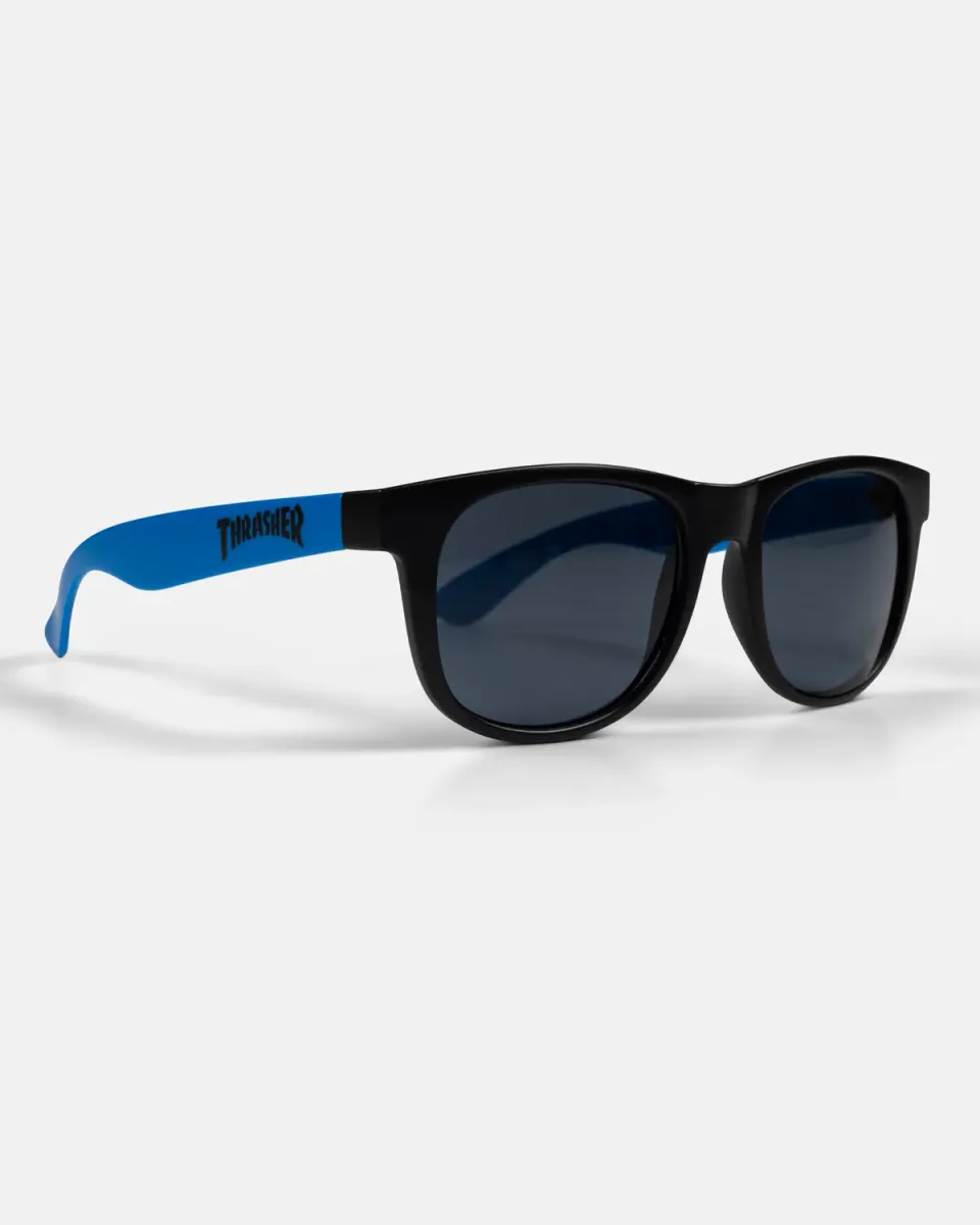 Thrasher Neon Blue solbriller neonblå UV400