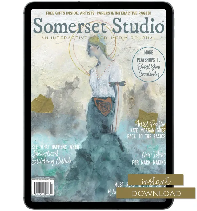 Stampington Somerset Studio Winter 2021 blad digital mixed-media