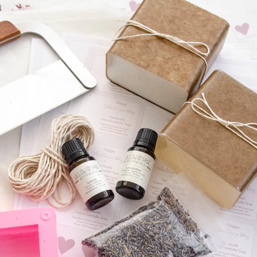 Stampington Willow and Sage Lemon Lavender såpesett 8 stk geitemelk