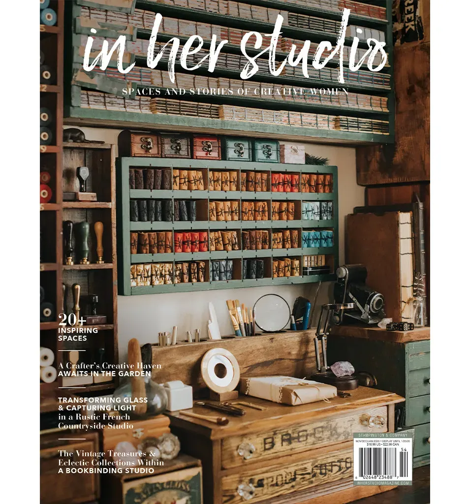 Stampington In Her Studio Winter 2026 magasin enkeltutgave – studio