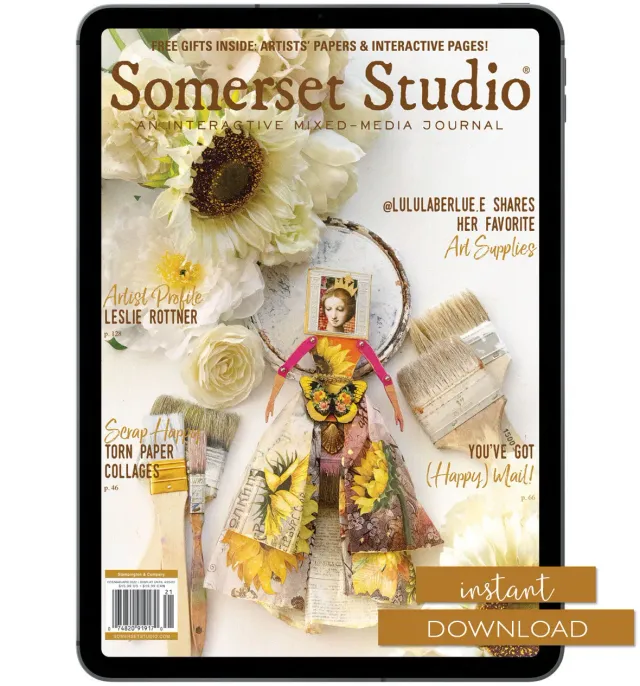 Stampington Somerset Studio Spring 2022 blad digitalutgave PDF