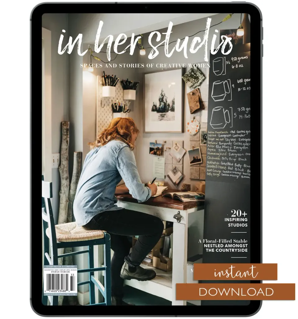 Stampington In Her Studio Autumn 2023 blad pdf-utgave
