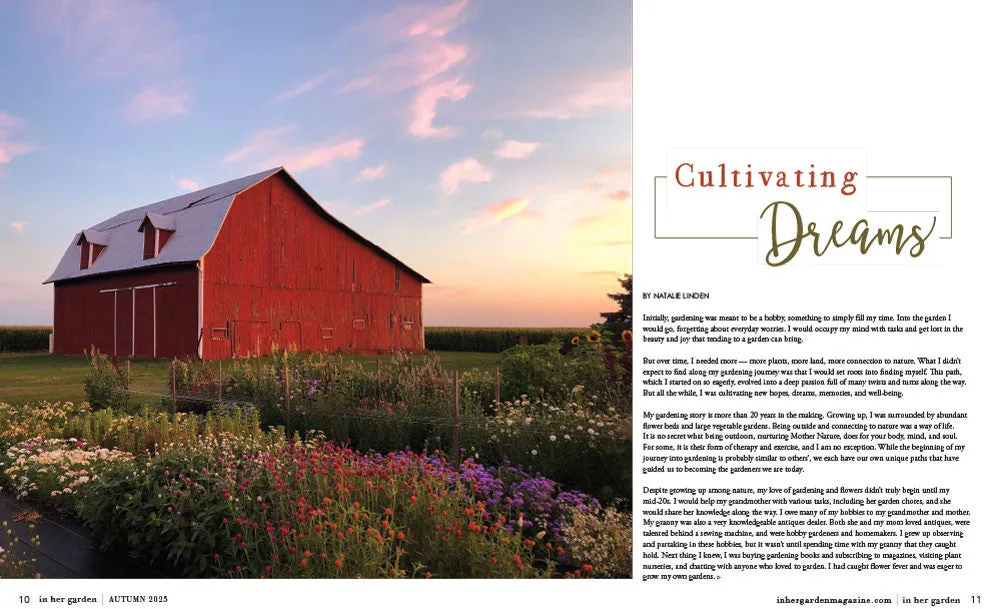 Stampington In Her Garden Autumn 2025 magasin enkeltutgave hage